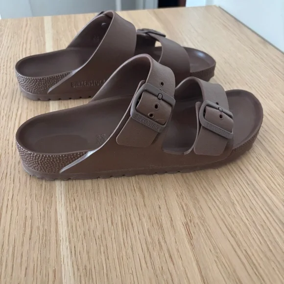 Brown EVA Birkenstock Arizona sandals - Picture 3 of 8